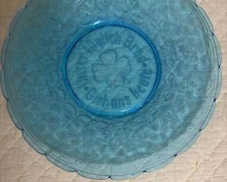412 bluepressedglassfloralgermanmottop