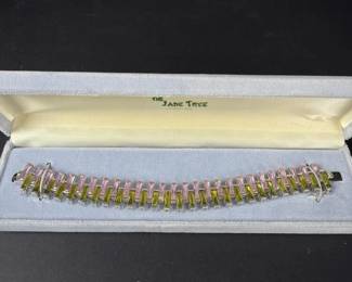 489 jadetreepinkandgreenstonebracelet