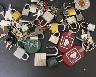 215 assortedpadlocksandkeyslot