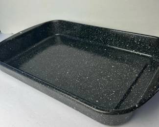 091 blackspeckledenamelroastingpan