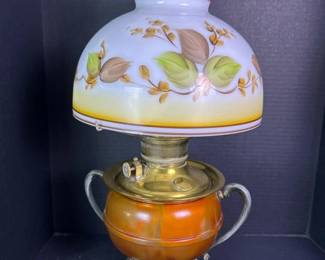 347 royaloillampwithpaintedglassshade