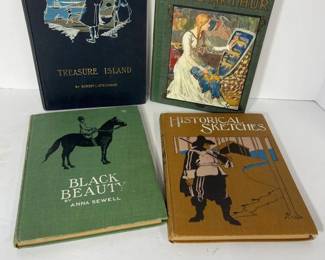 269 setof4antiqueillustratedchildrens