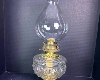 230 vintageglassandbrassoillampwithet