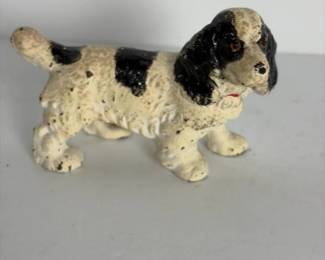 292 handsizedpaintedcastironspanieldog