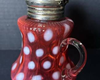 045 victorianstylecranberryglasspolkado