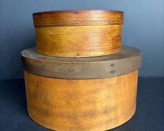 319 pairofroundwoodenpantryboxes