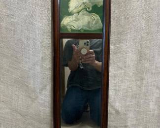 233 vintagetrumeauwoodenframedmirrorage