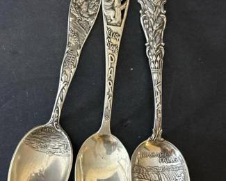 363 threesterlingsouvenirspoons701gram