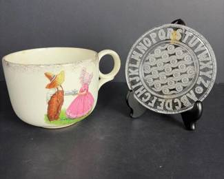 314 childrensporcelaincupglassabcplate