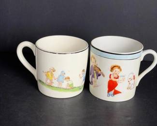 297 pairofvintagechildrensporcelaincup