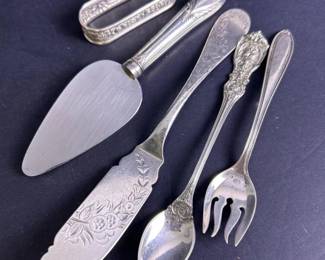 349 sterlingsilverservingutensils807gr