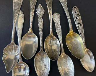 007 sterlingsilversouvenirspoons1608gr