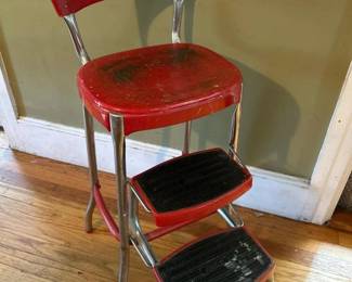 113 vintageretrocoscoredstepstoolchair