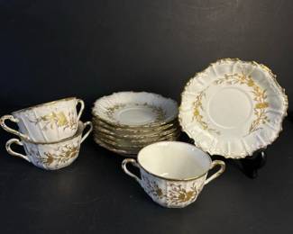 370 limogesfrancegoldgiltsoupcupswith