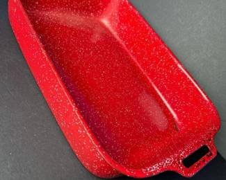 108 vintageredspeckleenamelwareroasting