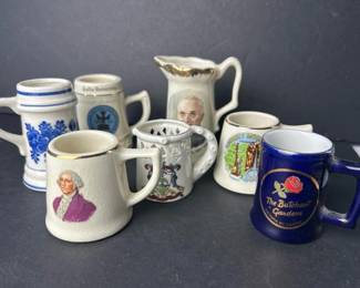 090 vintageminiaturesouvenirceramicmugs
