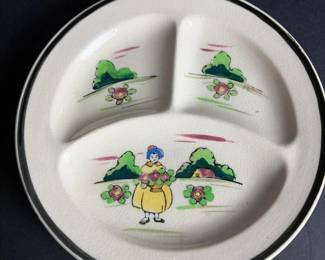 299 handpaintedjapandividedplate