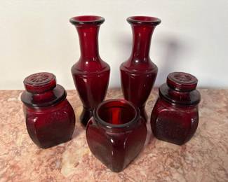 048 rubyredglassjarvasecollection