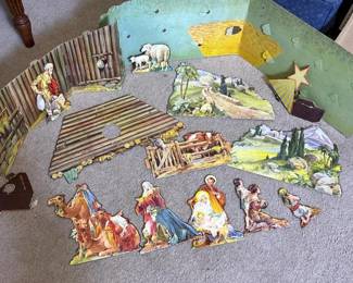139 vintagecardboardnativityset