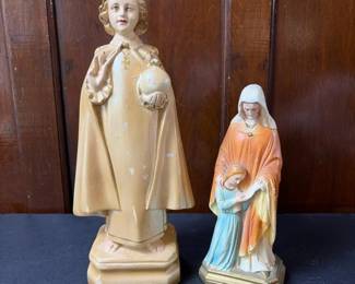 184 tworeligiouschalkwarestatuesinfanto