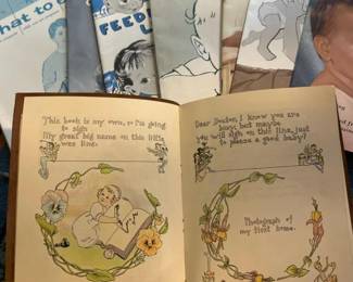 283 adorableblankvintagebabymemorybook