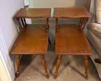 128 pairoftwotierstepwoodenendtables