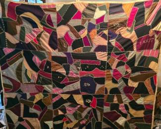 002 victorianstylecrazyquilt75inx67in