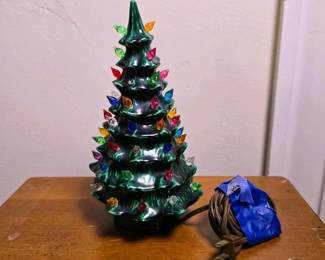 099 vintageceramicchristmastreelight