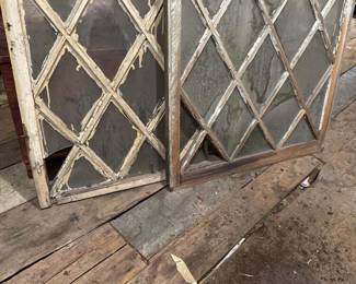 039 diamondlatticewoodglasswindowpanels