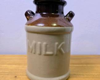 088 stonewaremilkjugbrownandtan65in
