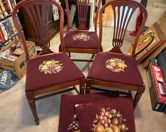 136 trioofupholstereddiningchairswitht