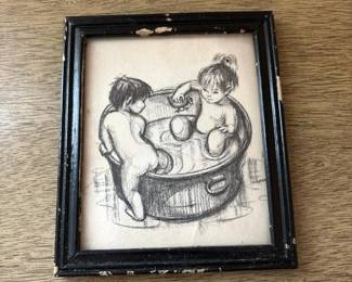 155 575x675frameddrawingofchildrenb