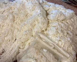 236 twowhiteyarnafghanshawls1scarf