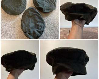 166 trioofvintagemilitarywoolhats