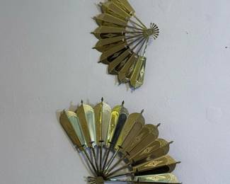 003 pairofbrasstonestampedmetalfanwal