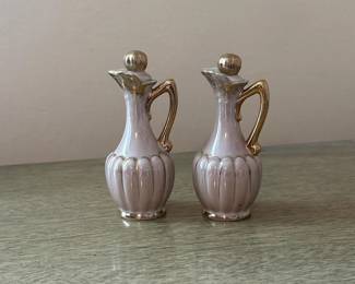 163 pairofsaffordhanddecoratedceramice