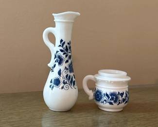 154 pairofavonbluefloralmilkglassbott