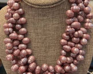 plum colored pearls