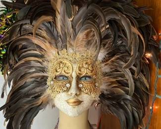 MARDI GRAS FACE MASK