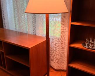 Vintage Danish teak floor lamp