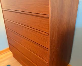 Westnofa teak high boy dresser in excellent vintage condition