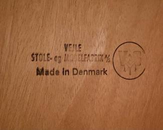 Ca. 1970’s Vejle Stole Danish teak console table and two vintage Danish teak stools. All will be sold separately