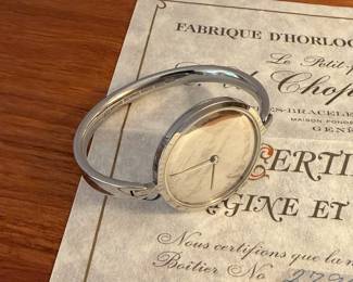 Georg Jensen Vivianna Torun 227 L.U. Chopard (L.U.C.0 Mechanical Movement stainless steel wrist watch in working condition
