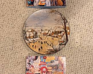 A sampling of the large selection of puzzles, including 3D puzzles and sets by Ravensburger and Springbok