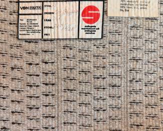 Very large vintage Svängsta Lin shag rug, Sweden