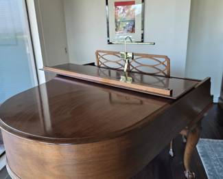 1981 Steinway & Sons M model with queen ann legs