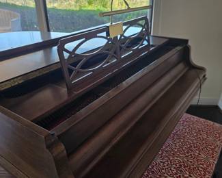1981 Steinway & Sons M model with queen ann legs