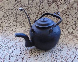 Cast Iron Fireplace Kettle W/ Tilter