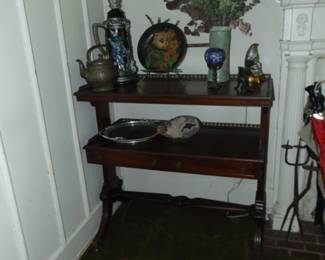 Two Tier Mahagony Stand