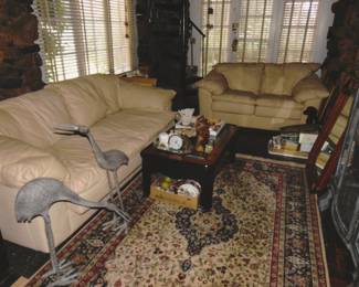 Leather Sofa W/ Matching Love Seat & Chair